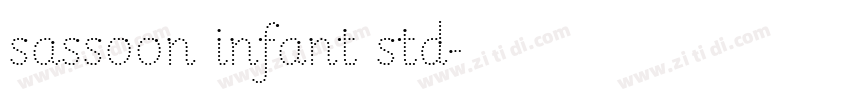 sassoon infant std字体转换 sassoon infant std字体转换
